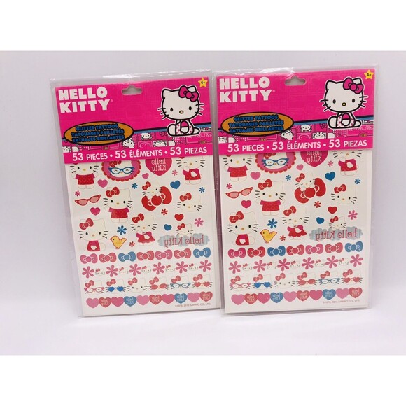Hello Kitty Lot Play Scene, Floor Color Activity Roll, Toothbrush, 53 Stickers - Picture 4 of 9